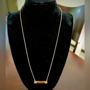 Michael Kors Gold Bar Necklace